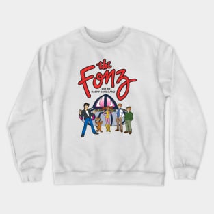 The Fonz Cartoon Crewneck Sweatshirt